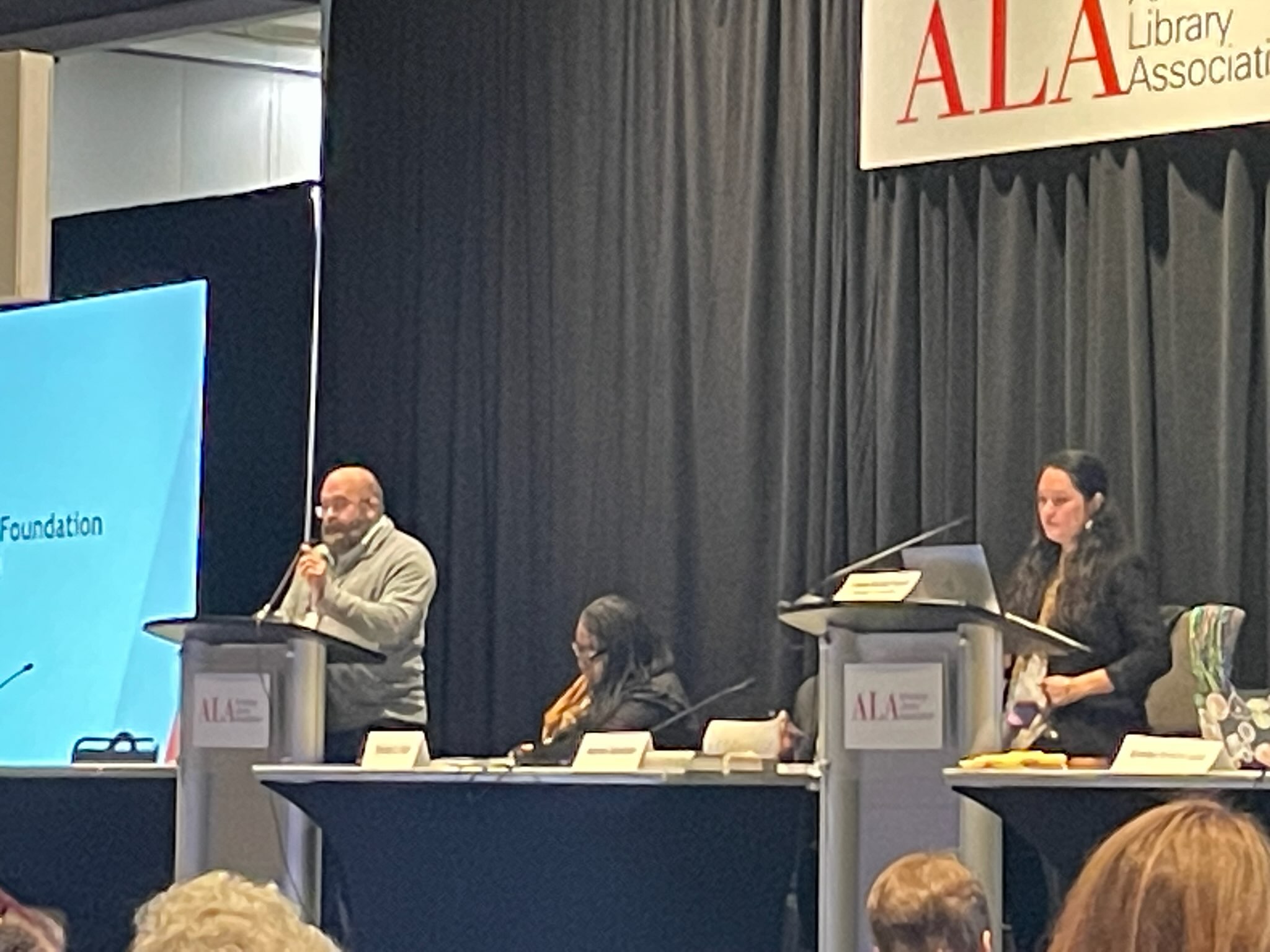 Peter Coyl speaking at ALA Council
